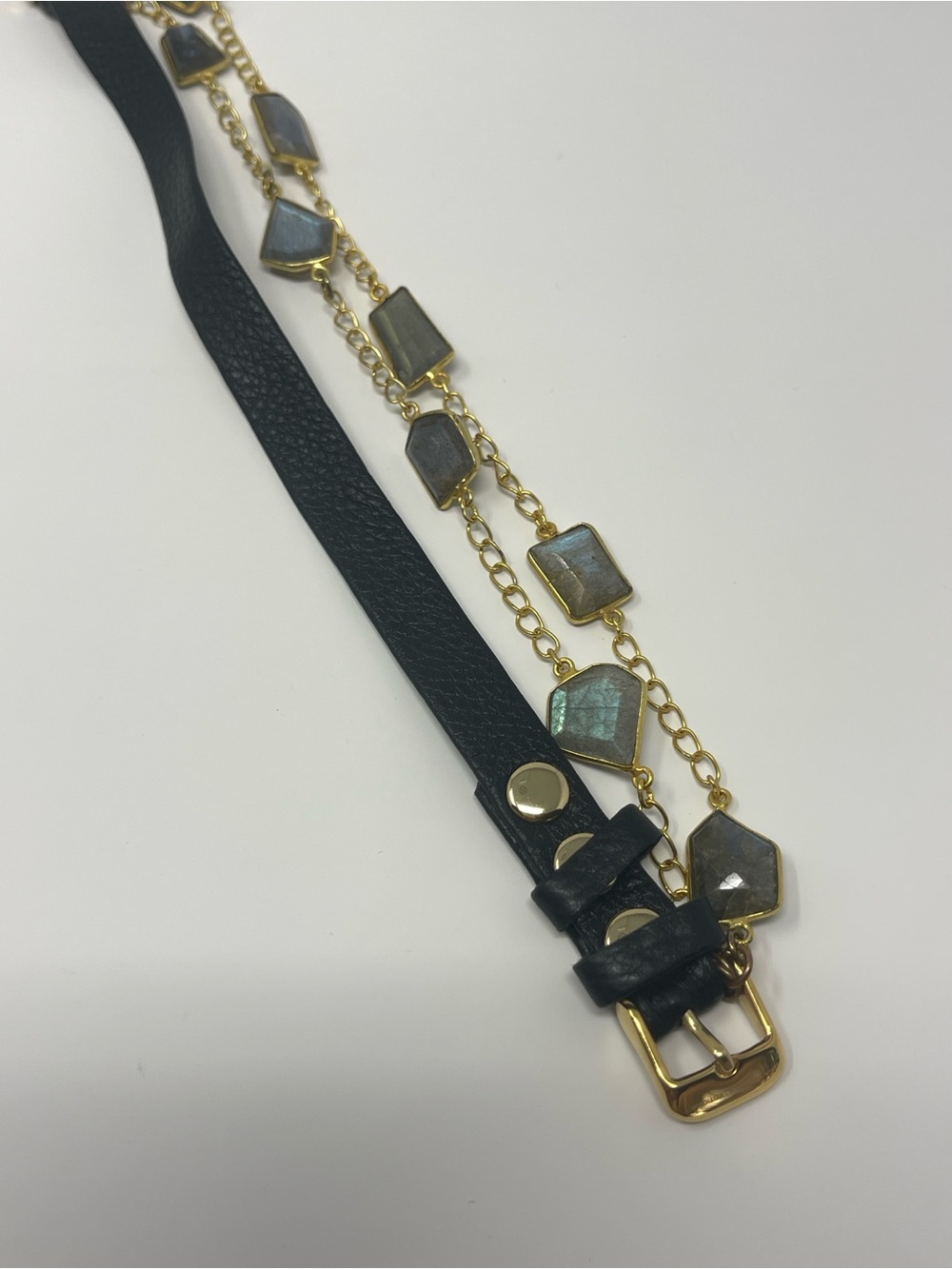 New Anthropologie La Mer Collection- Geometric Wrap Stone Watch - Picture 5 of 7